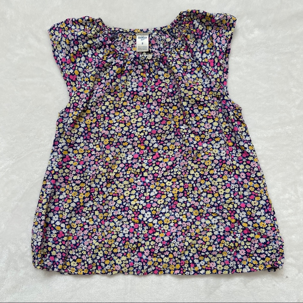 Osh Kosh B’Gosh Sz 8 Floral Flowy Blouse